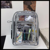 Transparent school backpack