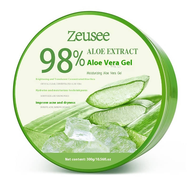 Aloe Vera Gel 98 Acne Control Product Hydrating Moisturizing Facial Cream With Spoon