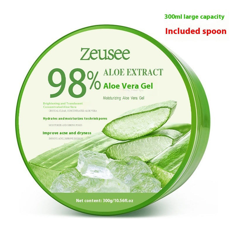 Aloe Vera Gel 98 Acne Control Product Hydrating Moisturizing Facial Cream With Spoon