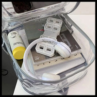 Transparent school backpack