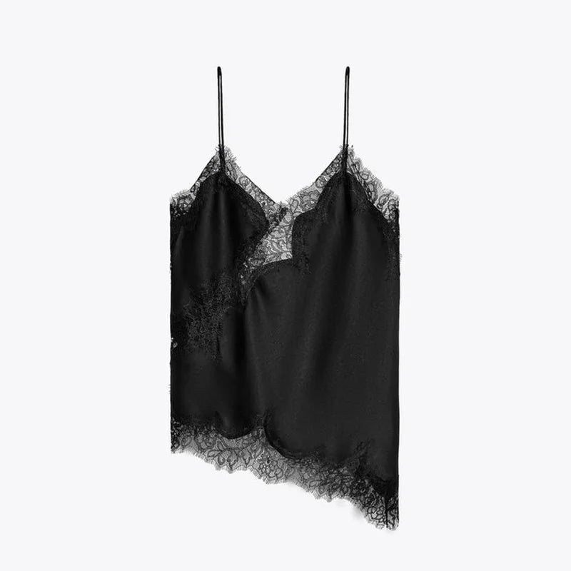 Women's Sexy Halter Lace Hem Romantic Dress Fashion Backless Dip Hem Slip Long Dress Lady 2025 Summer Chic Evening Party Vestido