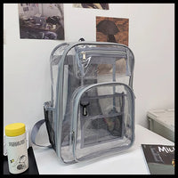 Transparent school backpack